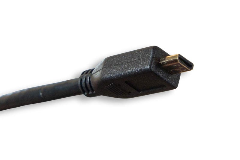 Cablelera Micro HDMI to HDMI 34AWG 1', Black Color (ZC95B1MM-01) - Image 4